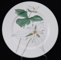 Block Spal TRILLIUM Mary Lou Goertzen Salad Plate CHIP